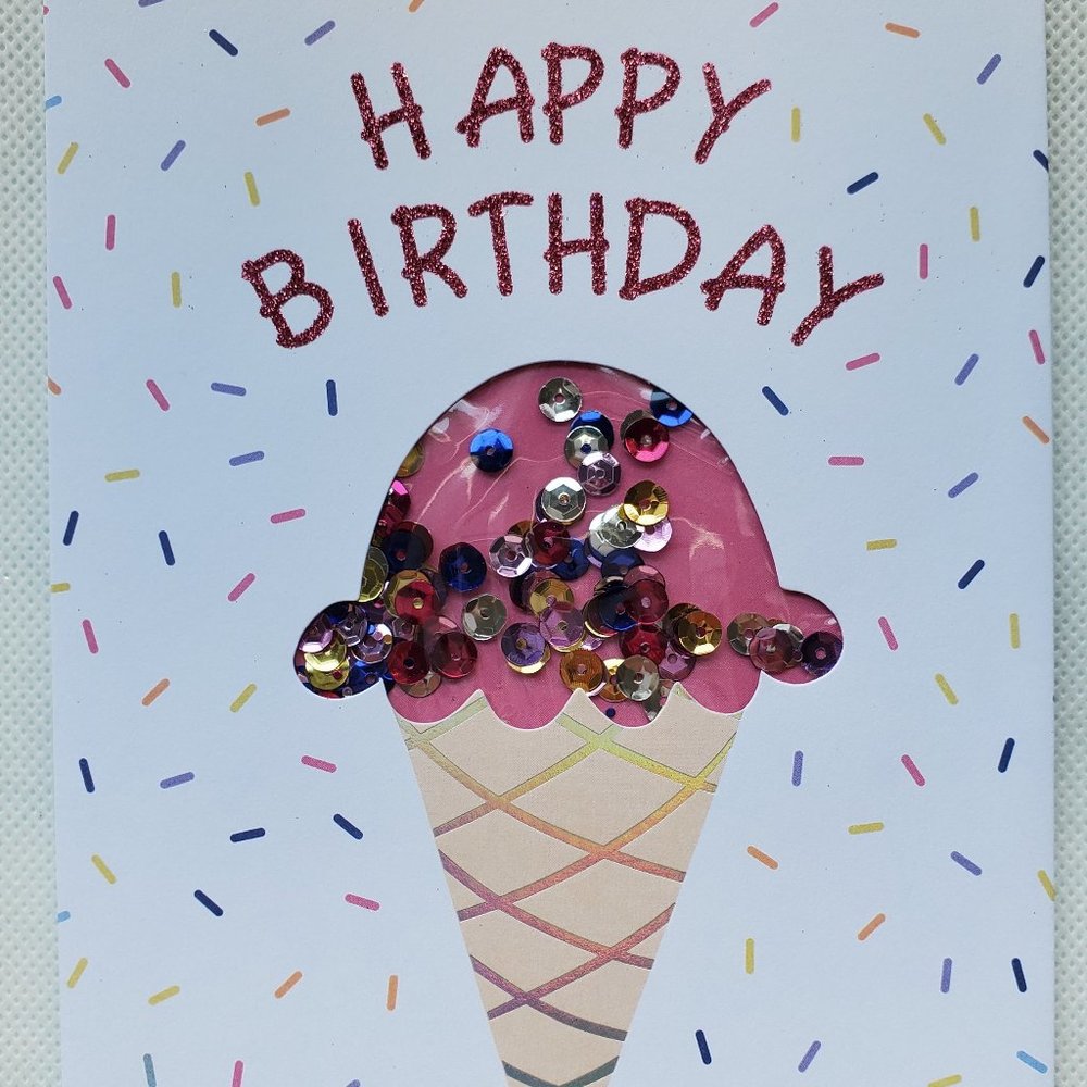 Ice Cream Happy Birthday Card